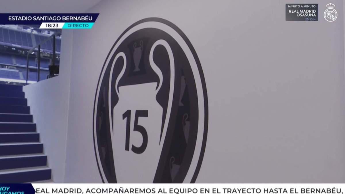 El 15, muy presente en el túnel de vestuarios del Real Madrid El 15, muy presente en el túnel de vestuarios del Real Madrid
