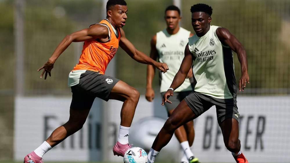 mbappe tchouameni entreno valdebebas mbappe tchouameni entreno valdebebas