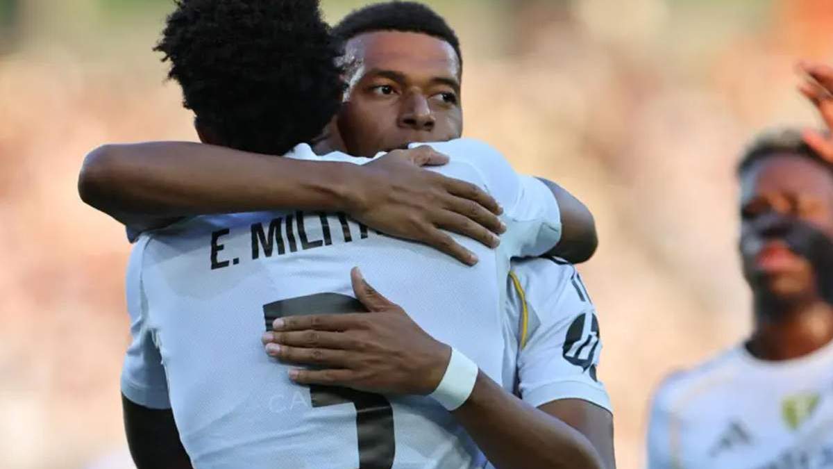 Eder Militao y Kylian Mbappé Eder Militao y Kylian Mbappé