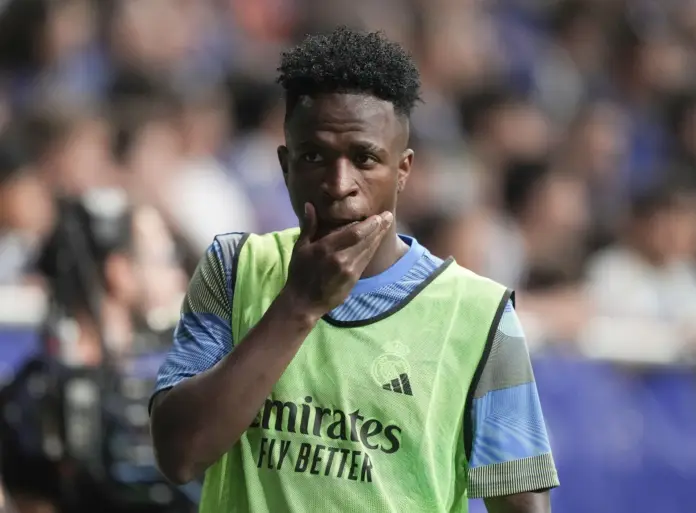 Vinicius, durante su suplencia frente al Real Oviedo en LaLiga