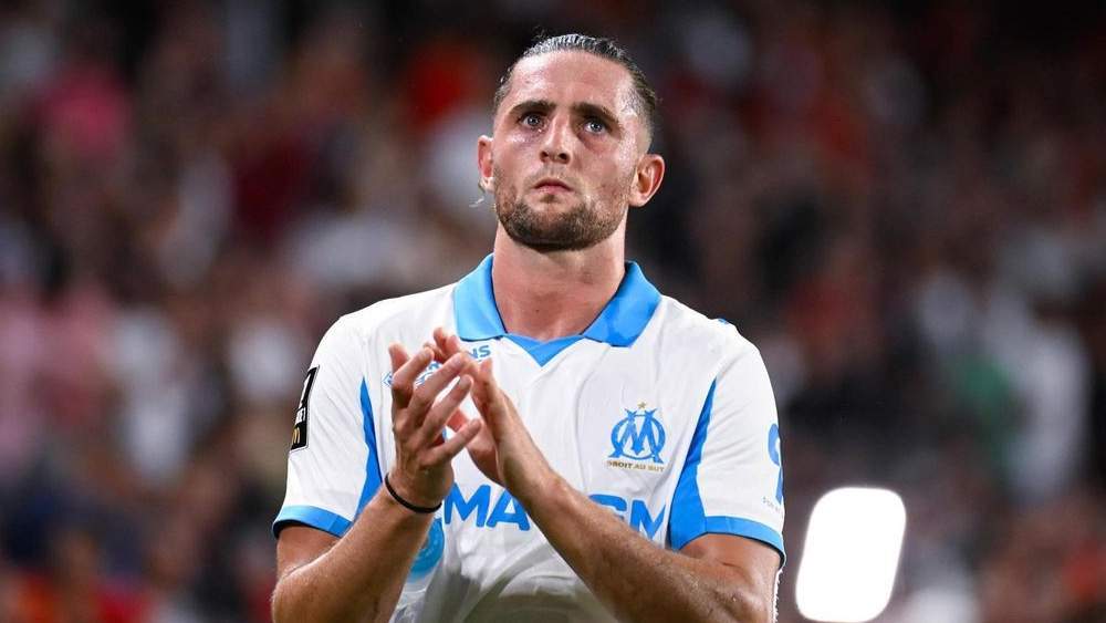 Rabiot jugando con el Marsella Rabiot jugando con el Marsella