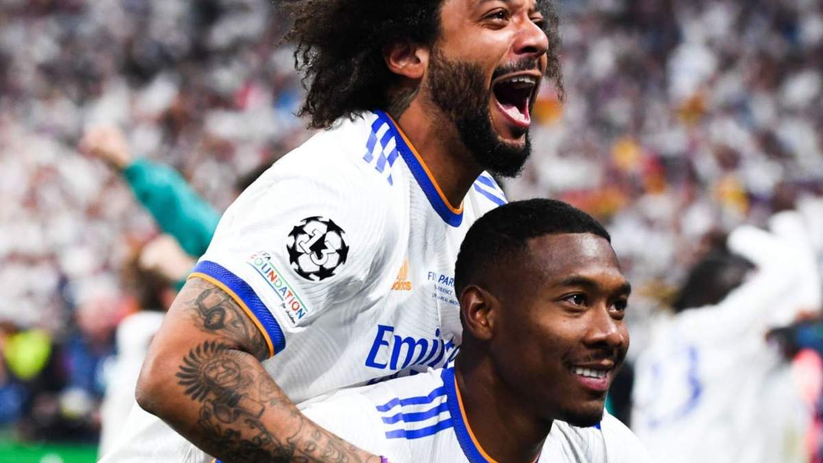 Marcelo y Alaba celebrando Marcelo y Alaba celebrando