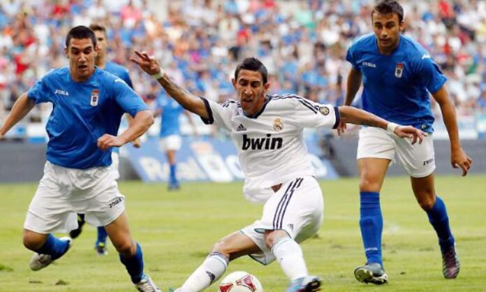 Ángel Di María en el Real Oviedo - Real Madrid de 2012.