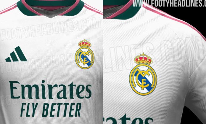 Filtran la camiseta del Real Madrid 2026 - 27, la blanca llevará verde y rosa