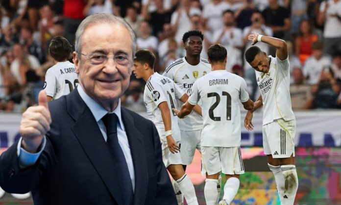 Florentino Pérez no ha dudado en felicitar a Arda Güler tras su gran actuación ante el Tirol.