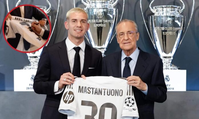 Desvelan la dedicatoria de Mastantuono a Florentino, nadie lo había hecho antes: 