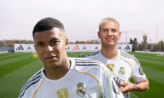 La frase de Mbappé al ver tirar una falta a Mastantuono por primera vez: “Es un f…”

