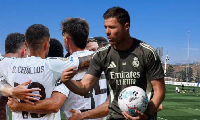 Xabi Alonso trabaja intensamente el balón parado: importancia a cuatro jugadores