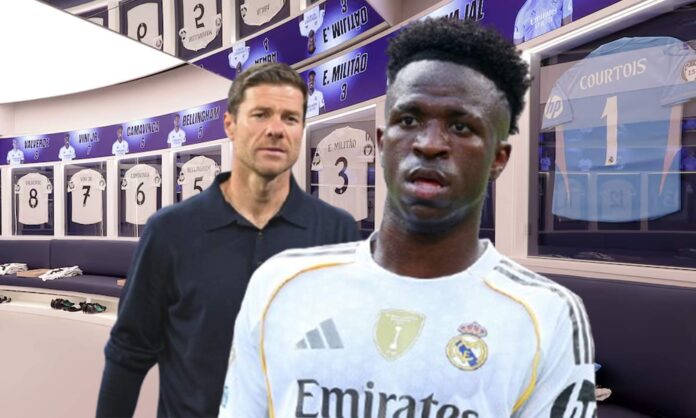 Xabi Alonso, Vinícius Júnior y el vestuario del Real Madrid.