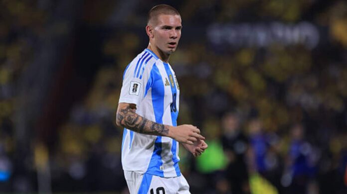 Franco Mastantuono, objetivo de Argentina para el Mundial sub-20. 