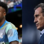 El viral consejo de Valdano a Vinicius: «Sus actitudes no son sanas» El viral consejo de Valdano a Vinicius: «Sus actitudes no son sanas»