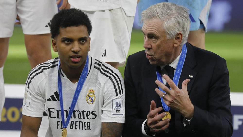 Rodrygo y Ancelotti en el Real Madrid Rodrygo y Ancelotti en el Real Madrid