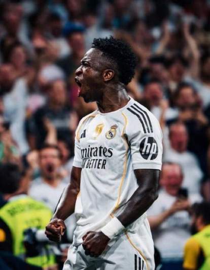 vinicius junior celebracion gol realmadrid