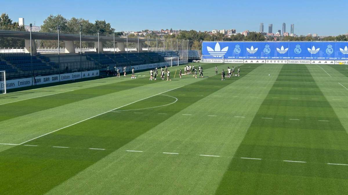 Entrenamiento del Real Madrid previo al derbi Entrenamiento del Real Madrid previo al derbi