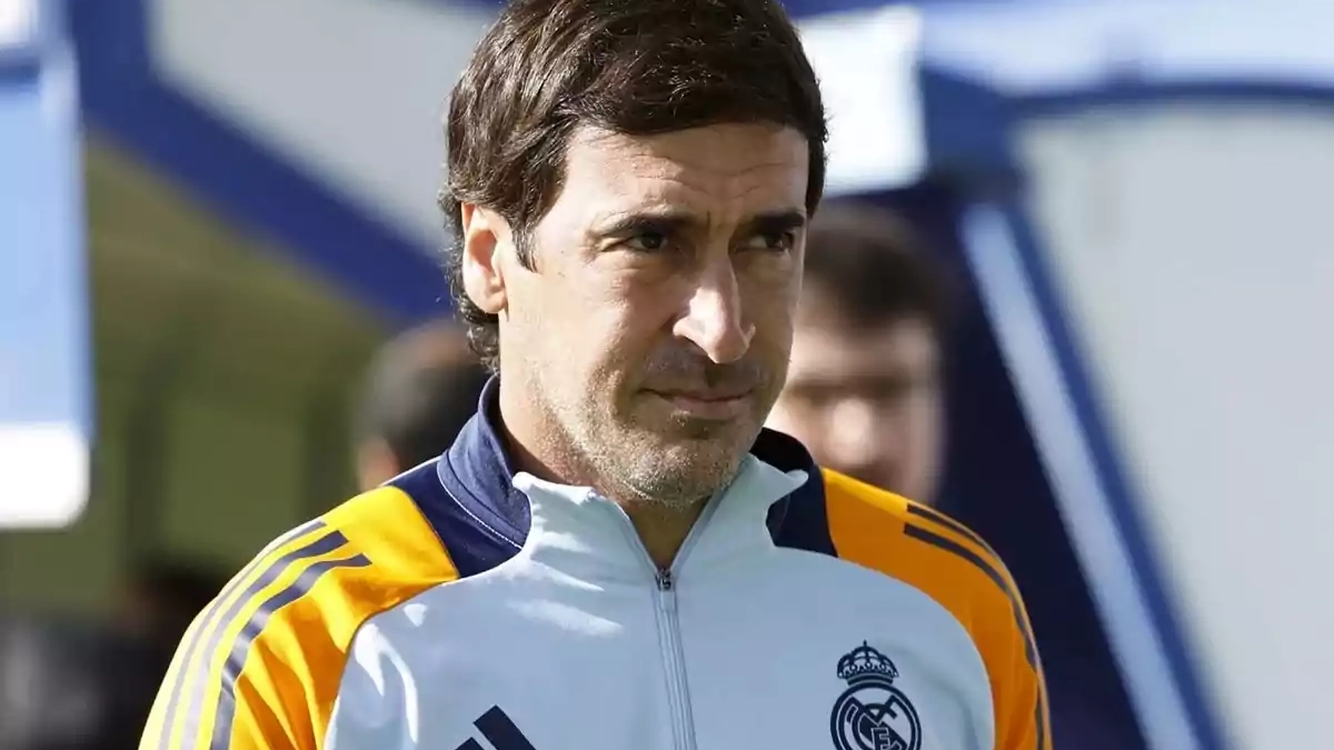 Raúl González en un partido del Real Madrid Castilla. Raúl González en un partido del Real Madrid Castilla.