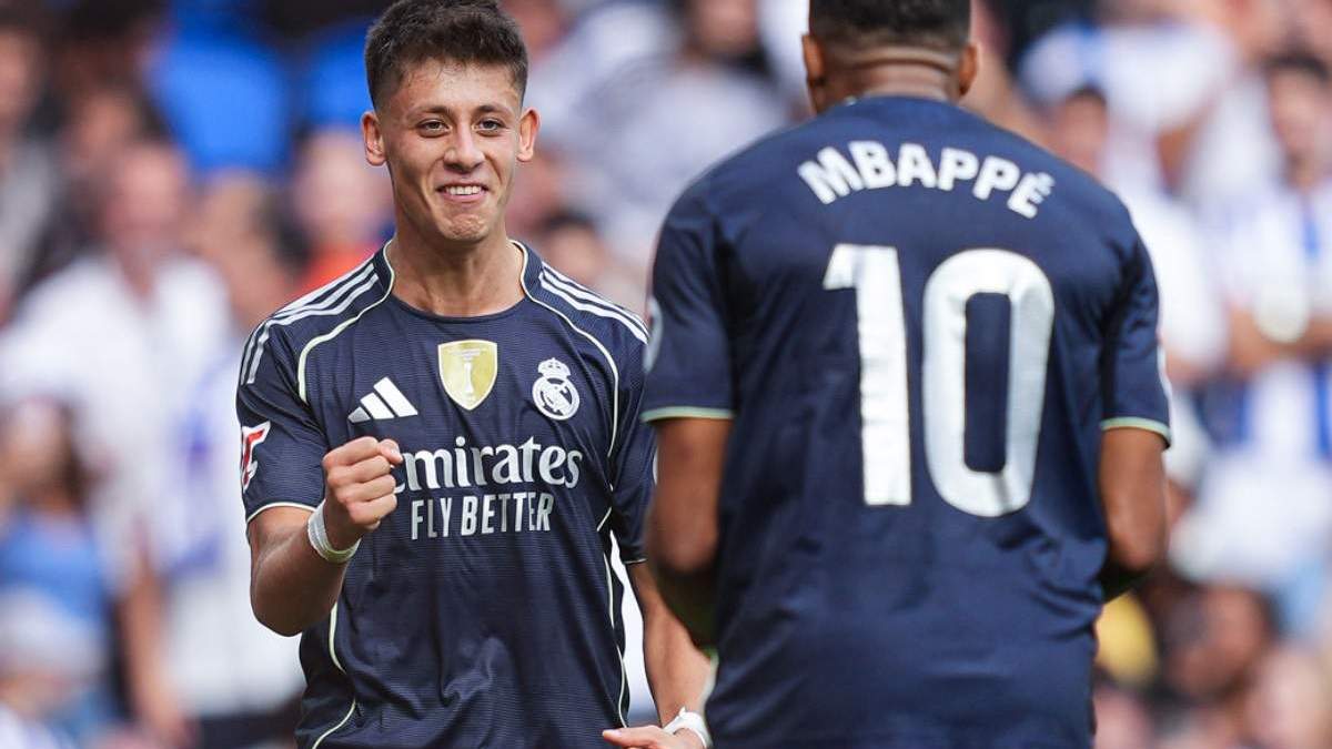 Arda Guler y Kylian Mbappé Arda Guler y Kylian Mbappé