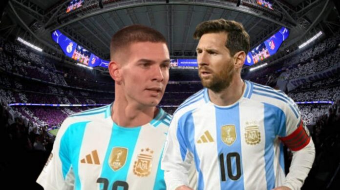 Mastantuono y Messi ya entrenan en Argentina. 