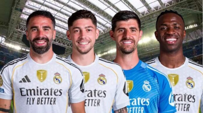 Los capitanes del Real Madrid 2024/2025. 