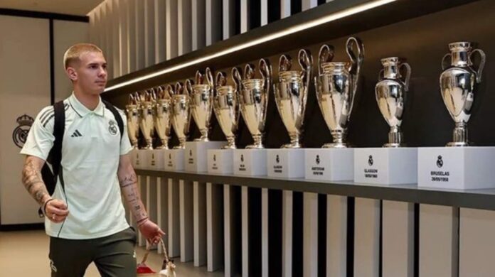 El nuevo pasillo del Bernabéu. 