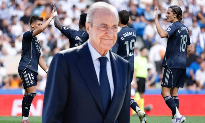 Este jugador alcanzó una importante cifra en Anoeta: Florentino le felicitó