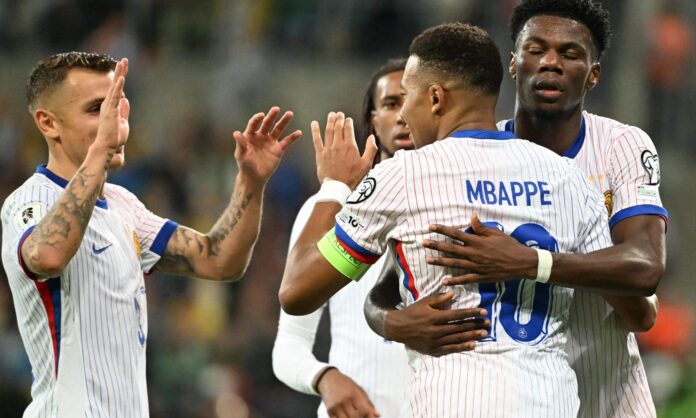 Mbappé y Tchouaméni lideran a Francia ante Ucrania