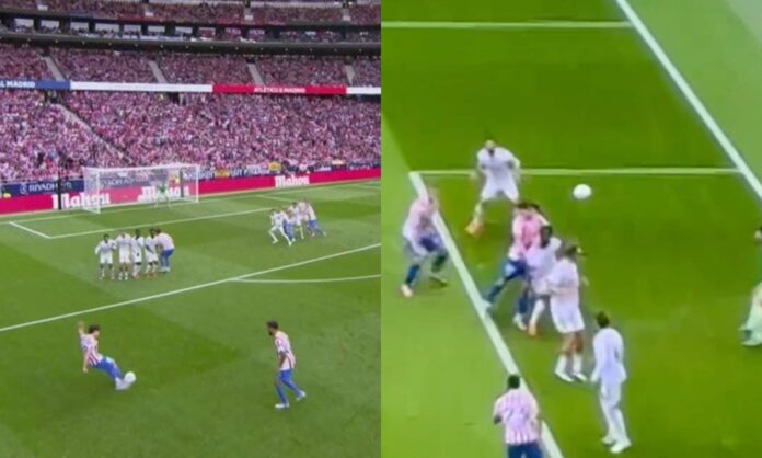 No se vio en televisión: el árbitro debió anular 2 goles al Atlético y expulsar a 2 jugadores

