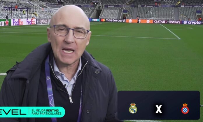 Maldini haciendo el pronóstico del Real Madrid - Espanyol.