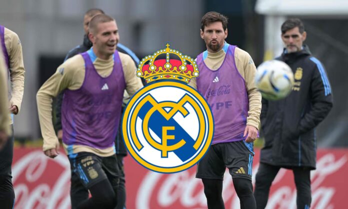 Mastantuono y Messi