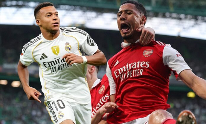 Mbappé y William Saliba