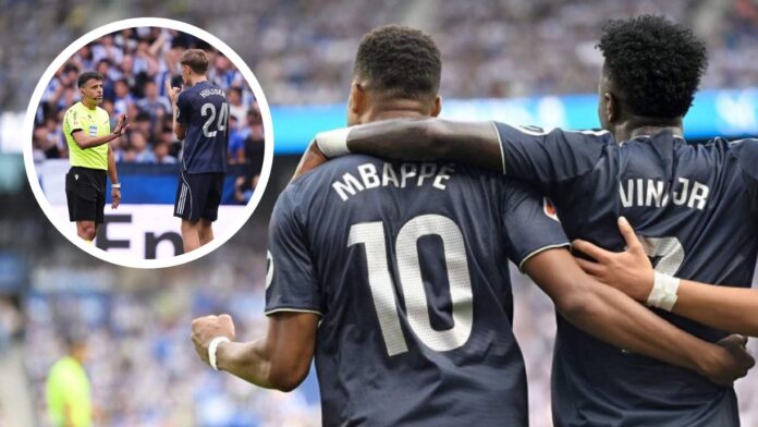 Mbappé y Vinicius, frustrados con el nivel de los árbitros de la Liga