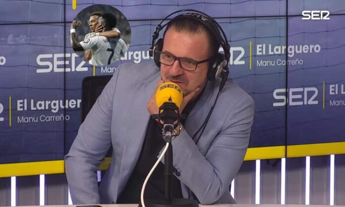 Mijatovic en El Larguero y una foto de Vinícius y Mbappé. 