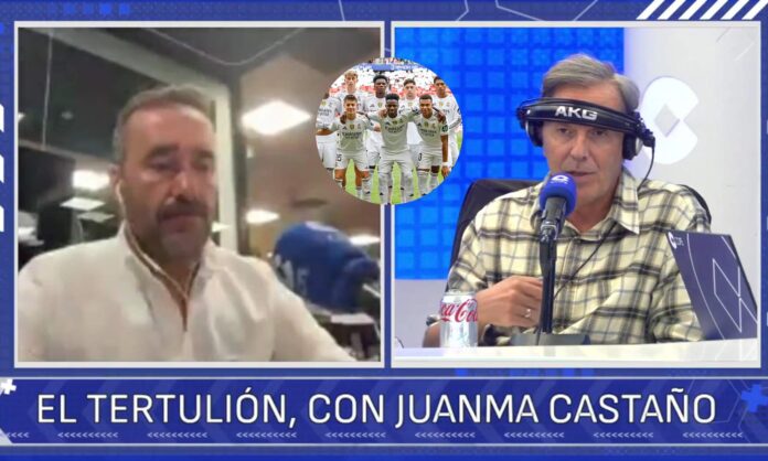 Paco González en COPE y una foto del once del Madrid en el derbi.