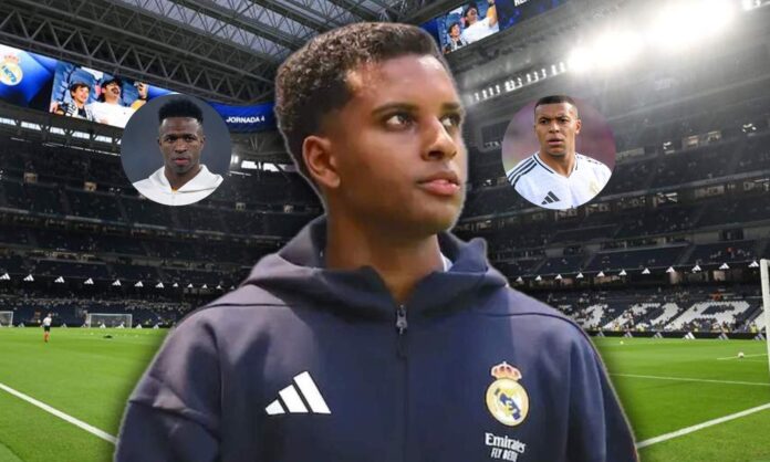Rodrygo, Mbappé y Vinicius