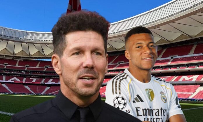 Cholo Simeone, Kylian Mbappé y el Metropolitano.