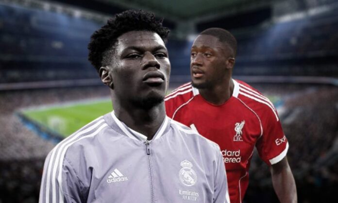 Aurélien Tchouaméni, Ibrahima Konaté y el Santiago Bernabéu.