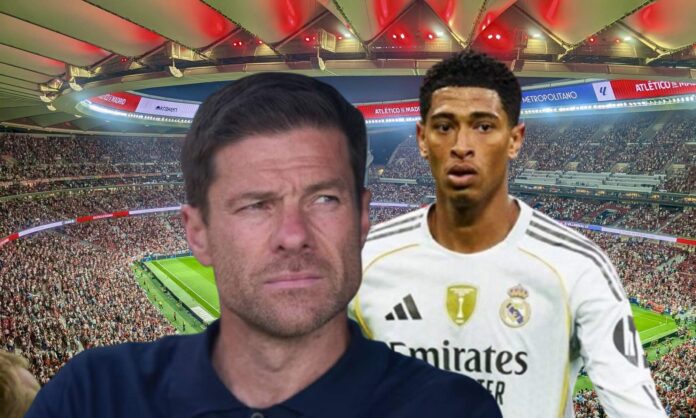 Xabi Alonso, Jude Bellingham y el Metropolitano, estadio del Atlético de Madrid. 