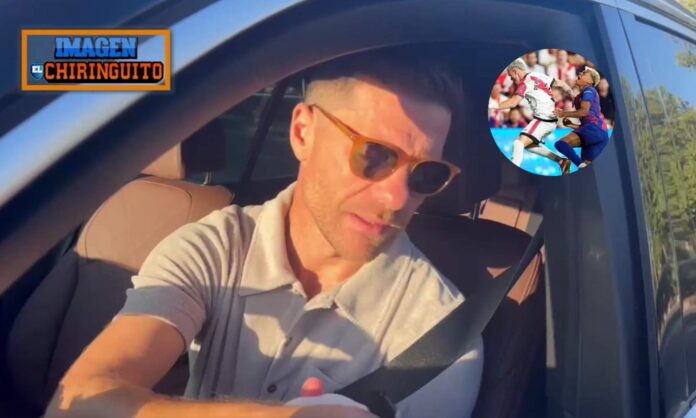 Xabi Alonso responde a los micrófonos de El Chiringuito sobre el penalti de ayer a Lamine Yamal.