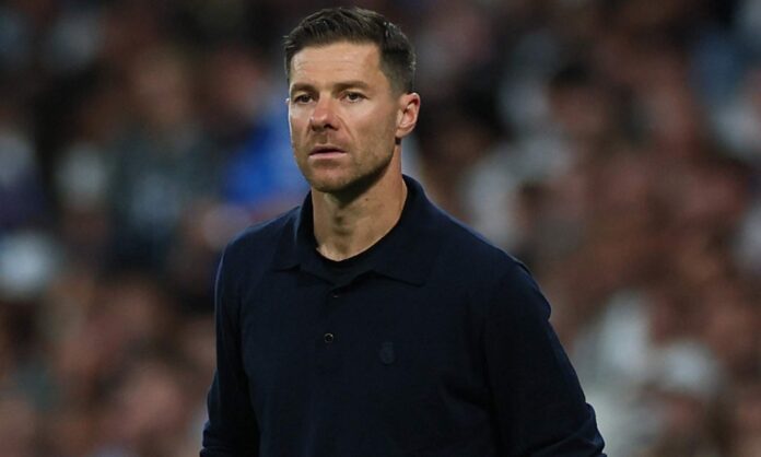 Xabi Alonso durante un partido con el Real Madrid. 