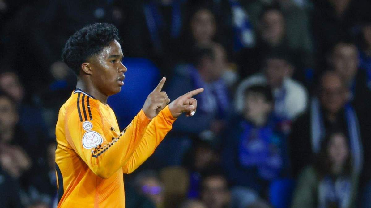 Endrick celebrando su gol contra la Real Sociedad