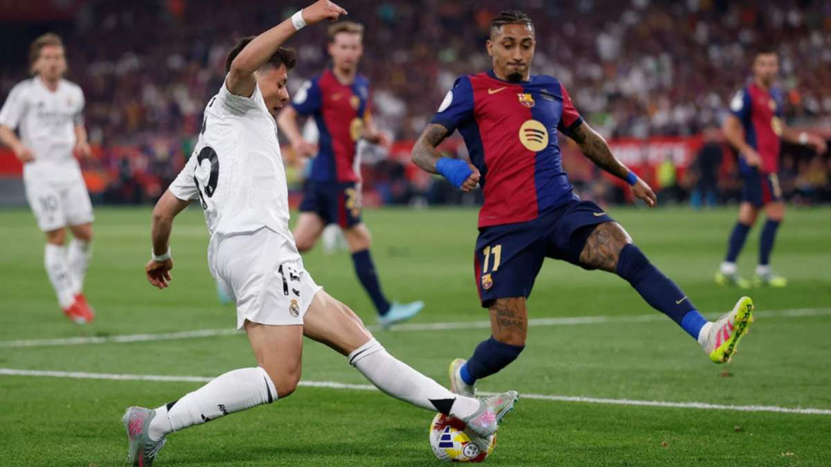 Arda Güler durante la final de la Copa del Rey