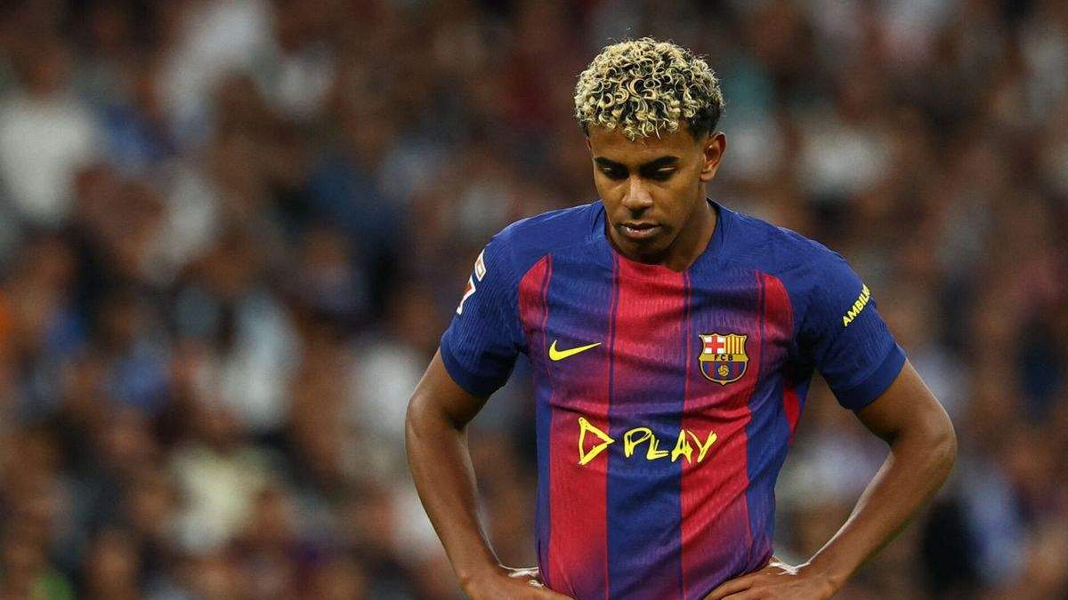 lamine yamal cabizbajo clasico laliga lamine yamal cabizbajo clasico laliga