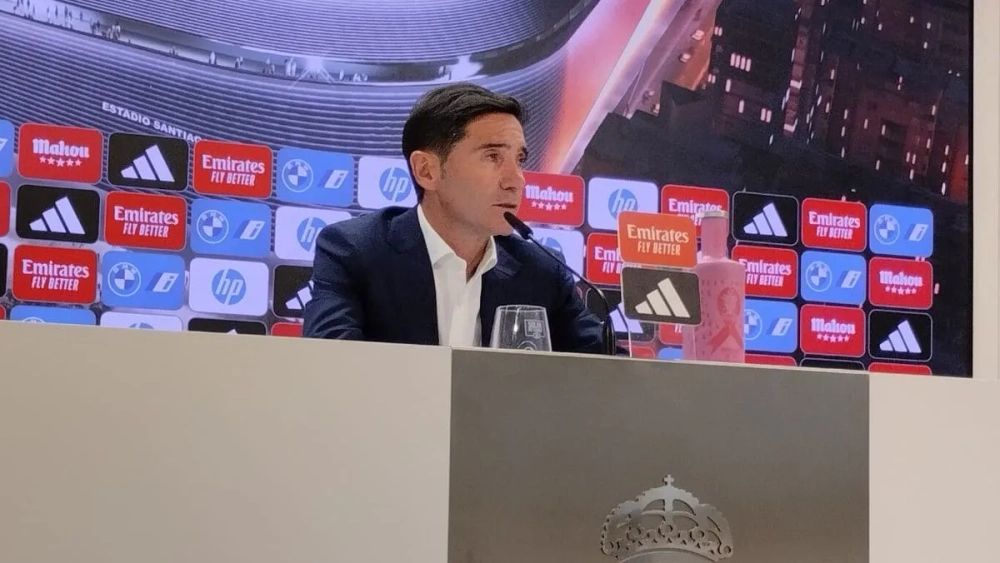 Marcelino García Toral en sala de prensa Marcelino García Toral en sala de prensa