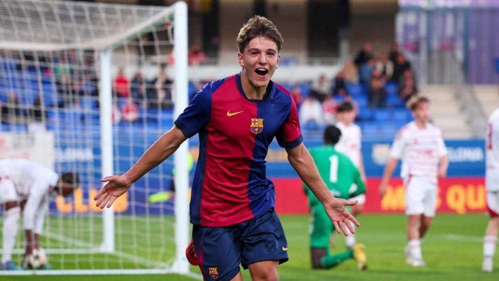 Juan Hernández, celebrando un gol con el Barça durante la pasada temporada. Juan Hernández, celebrando un gol con el Barça durante la pasada temporada.