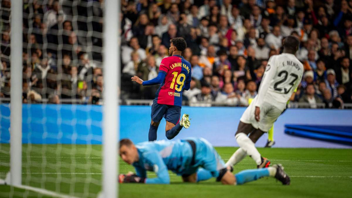 lamine yamal celebracion gol bernabeu lamine yamal celebracion gol bernabeu