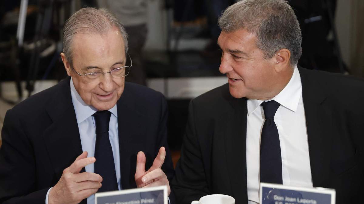 florentino pérez joan laporta reunión superliga florentino pérez joan laporta reunión superliga