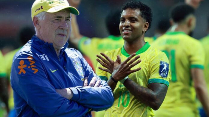 Ancelotti pone a Rodrygo por las nubes tras sus goles con Brasil: “Jugó muy bien” 