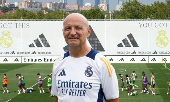 Antonio Pintus y un entrenamiento del Real Madrid en Valdebebas.