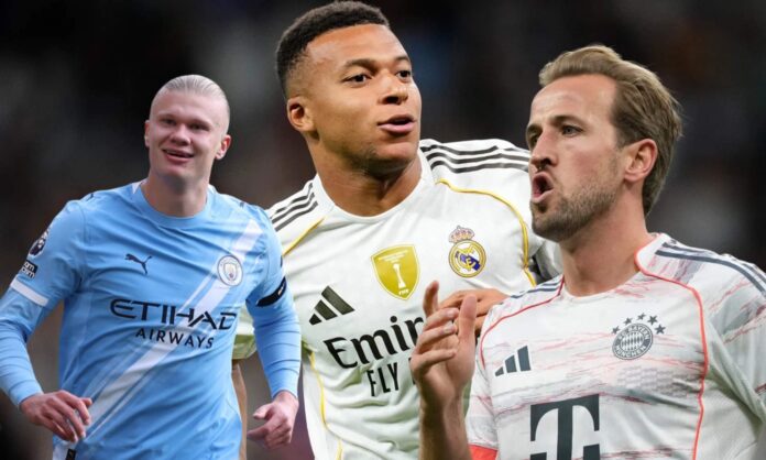 ¿Quién lleva más goles en 2025 entre Mbappé, Haaland y Kane?