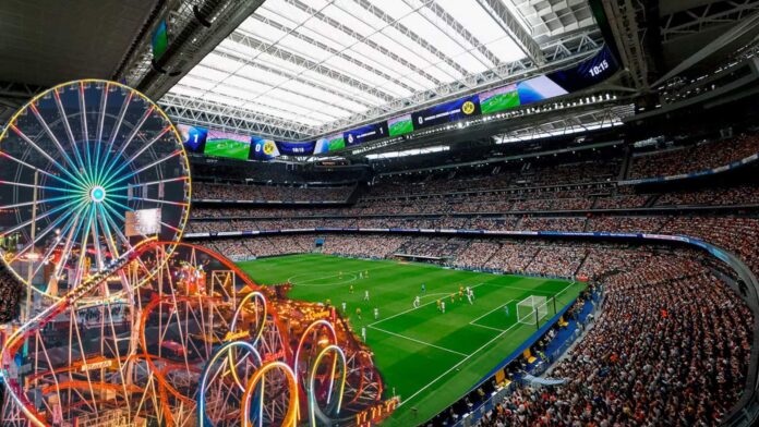El Santiago Bernabéu tendrá un parque temático en Navidad luces El Santiago Bernabéu tendrá un parque temático en Navidad: luces, música y eventos