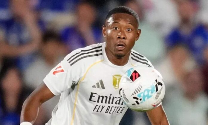 David Alaba jugó 45 minutos contra el Getafe y ya no salió en la segunda parte, siendo el primer cambio del Real Madrid.